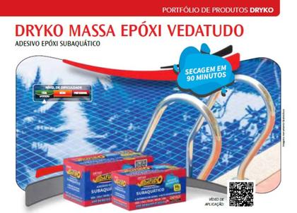 Imagem de Massa Durepoxi Dryko Veda Tudo 250gr Subaquático Cola Veda Solda Molda Fixa até Debaixo D'água