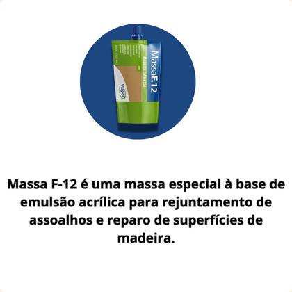 Imagem de Massa F12 P/ Reparo em Madeiras Cores 200g Viapol