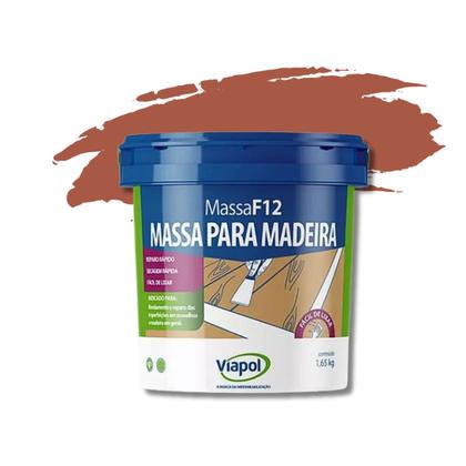 Imagem de Massa f12 Para Correção Em Madeira 1,65kg Viapol