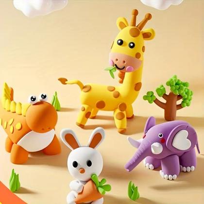 Imagem de Massa Massinha Eva 20 Cores Modelar Artesanato make+ 250g