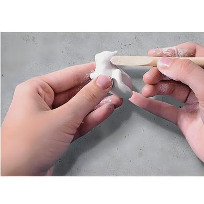Imagem de Massa Modelar Cerâmica Fria das 250gr Branca