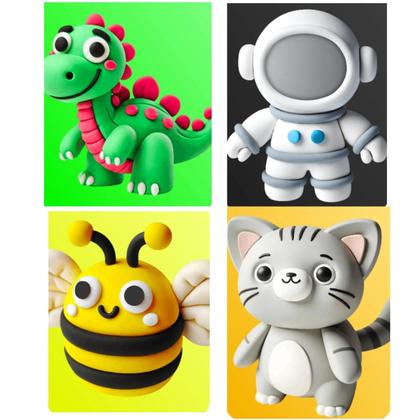 Imagem de Massa Molda - Modele Personagens Criativos em Biscuit