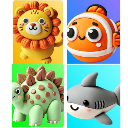 Imagem de Massa Molda - Modele Personagens Criativos em Biscuit