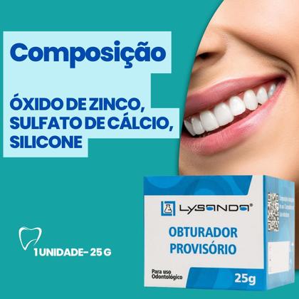 Imagem de Massa Obturador Provisório Lysanda 25 G Restauração/curativo