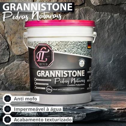 Imagem de Massa Para Efeito Pedras Naturais Grannistone 25 Kg - LT Shiner