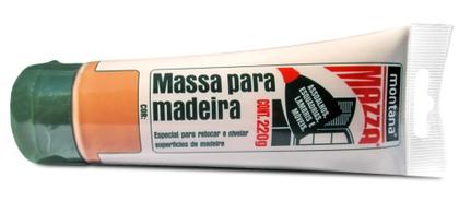 Imagem de Massa para Madeira Branca Bisnaga 220g Mazza Montana