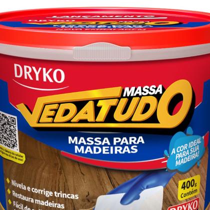 Imagem de Massa para madeira reparo e calafetação 400 g - Vedatudo (Eucalipto)