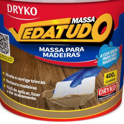 Imagem de Massa para madeira reparo e calafetação 400 g - Vedatudo (Eucalipto)