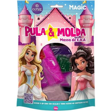 Imagem de Massa para Modelar Criativa Pula e Molda 150G Princesas 15