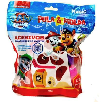 Imagem de Massa para Modelar Criativa Pula e Molda 70G Chase com 7 Cores - Magic KIDS