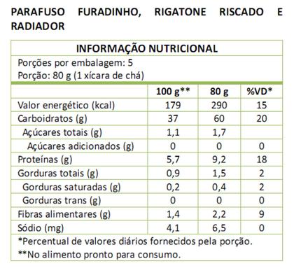 Imagem de Massa Parafuso Furadinho Mais Molho 400g