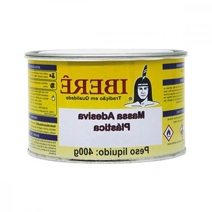 Imagem de Massa Plastica 400Gr Ibere Cinza ./ Kit Com 12 Unidades