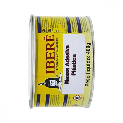 Imagem de Massa Plastica 400Gr Ibere Cinza ./ Kit Com 12 Unidades