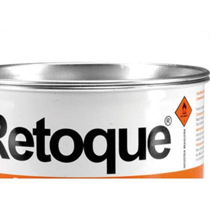 Imagem de Massa Plastica 400Gr Retoque Cinza - Kit C/12 Unidades