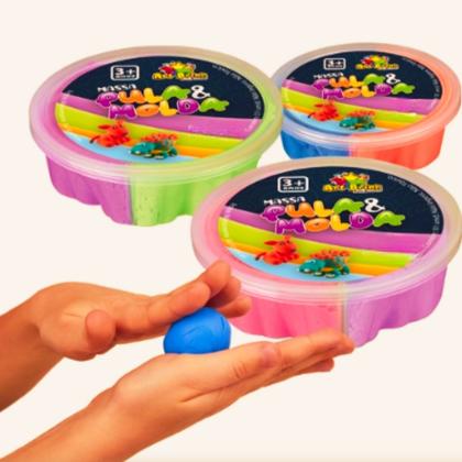 Imagem de Massa Pula e Molda Crie Esculturas Não Gruda Não Suja