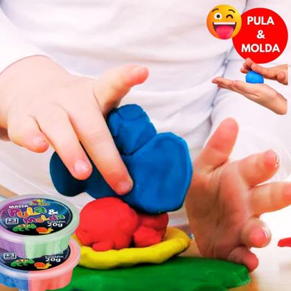 Imagem de Massa Pula e Molda Crie Esculturas Não Gruda Não Suja
