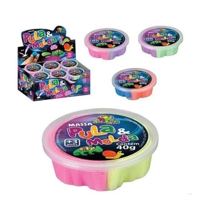Imagem de Massa Pula & Molda Colorida Unidade Pote 40G
