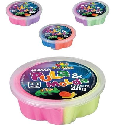 Imagem de Massa Pula & Molda Colorida Unidade Pote 40G