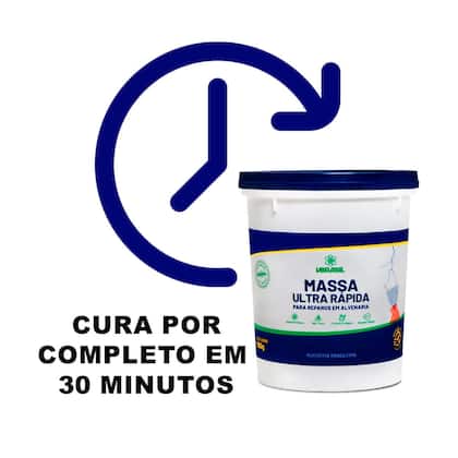 Imagem de Massa Secagem Ultra Rápida 30 Minutos Para Reparos De Alvenaria Conserto Pequenas Reformas