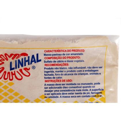 Imagem de Massa Vidraceiro Linhal Pct.C/500Gr - Kit C/12 Unidades