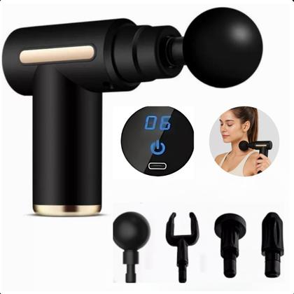 Imagem de Massage Gun Portátil Bivolt com Design Moderno e Ergonômico