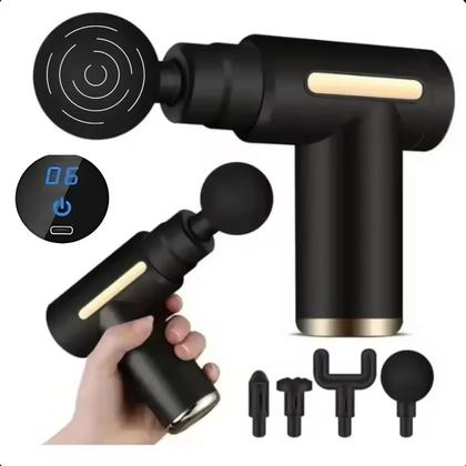Imagem de Massage Gun Portátil Bivolt com Design Moderno e Ergonômico