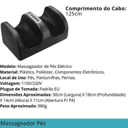 Imagem de Massageador Bivolt Shiatsu Shiafoot Aquecimento Profissional