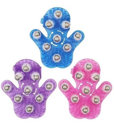 Imagem de Massageador Corporal Com As Mãos Luva 9 Bolas De Aço Esferas