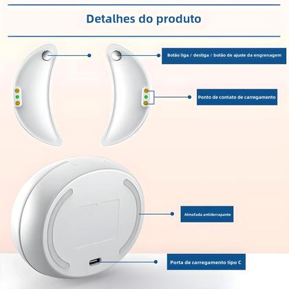 Imagem de Massageador De Olhos EMS Com Luz Vermelha De 660nm, Dispositivo Portátil Para Cuidados Com Os Olhos,