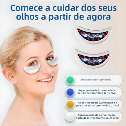 Imagem de Massageador De Olhos EMS Com Luz Vermelha De 660nm, Dispositivo Portátil Para Cuidados Com Os Olhos,