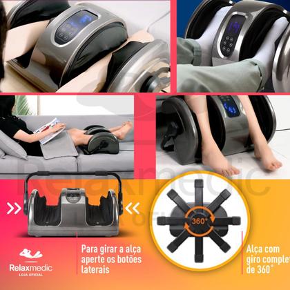 Imagem de Massageador de Pés Elétrico Shiatsu Foot com Aquecimento Alívio Muscular e RelaxamentoRelaxmedic