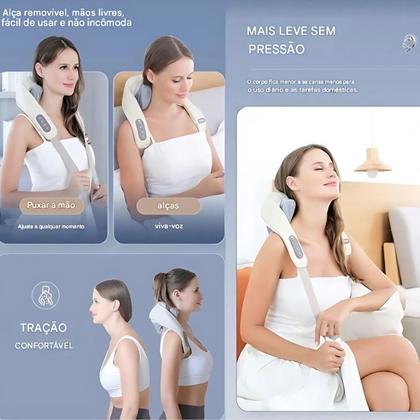 Imagem de Massageador De Pescoço Inteligente Compressão Alívio De Dor