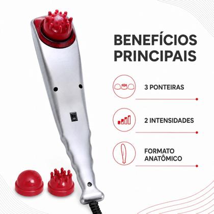 Imagem de Massageador Elétrico Alta Frequência Muscular Massagem Profissional Rainoah - 127v