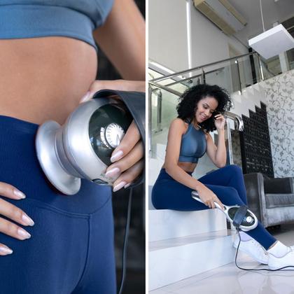 Imagem de Massageador Elétrico Corporal Rainoah Green Relaxante Muscular Dores No Corpo Recuperação dos Músculos