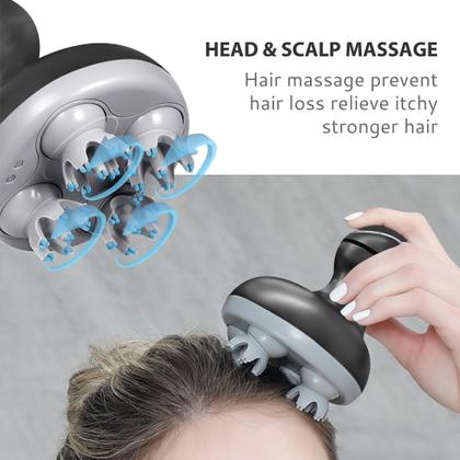 Imagem de Massageador elétrico de couro cabeludo COMFIER Massageador de cabeça impermeável