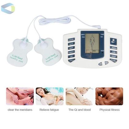 Imagem de Massageador Elétrico Multifuncional Digital Meridiano Eletrônico De Pulso Mini Massagem Corporal Com Chinelo