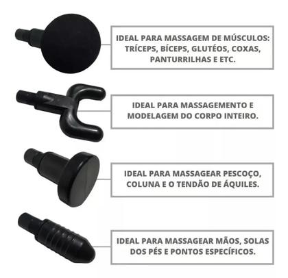 Imagem de Massageador Elétrico Muscular Profissional Portátil Pistola