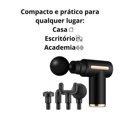 Imagem de Massageador Elétrico Pistola Massageadora Muscular Portátil Fisitoterapia Massagem