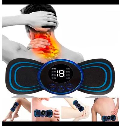 Imagem de Massageador Elétrico Portátil Mini Recarregável Alívio Dores Musculares