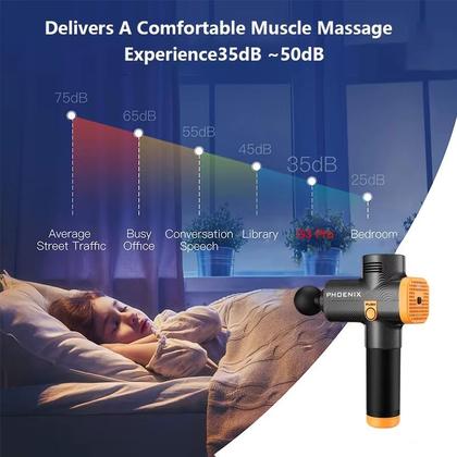 Imagem de Massageador Elétrico Portátil Phoenix A2 Relaxamento Preto
