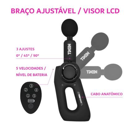 Imagem de Massageador Elétrico Profissional Muscular 7 Ponteiras 5 Velocidades Com Maleta