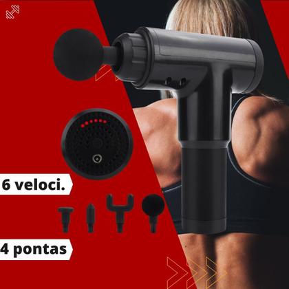 Imagem de Massageador Elétrico Profissional Muscular Pistola Original