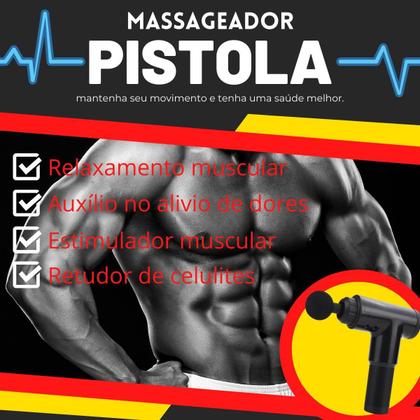 Imagem de Massageador Elétrico Profissional Muscular Pistola Original