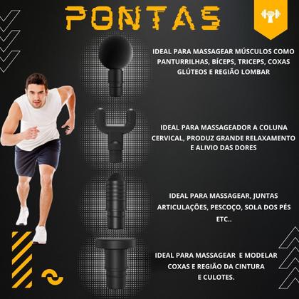 Imagem de Massageador Elétrico Profissional Muscular Pistola Original