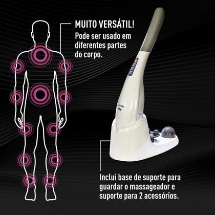 Imagem de Massageador Elétrico Sem Fio Wireless Touch Bivolt Relaxmedic