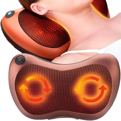 Imagem de Massageador Elétrico Shiatsu Lombar Pescoço Pés Relax Rotatória Infravermelho