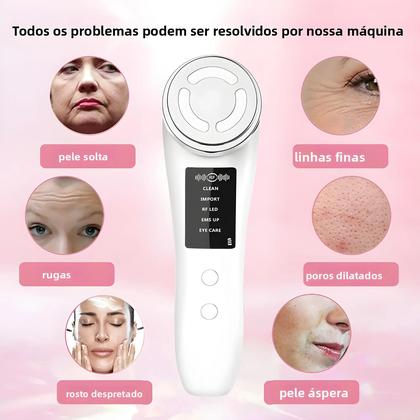 Imagem de Massageador Facial Anti-Envelhecimento EMS Microcorrente Para Lifting Facial E Aperto Da Pele