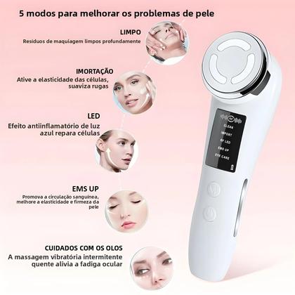 Imagem de Massageador Facial Anti-Envelhecimento EMS Microcorrente Para Lifting Facial E Aperto Da Pele