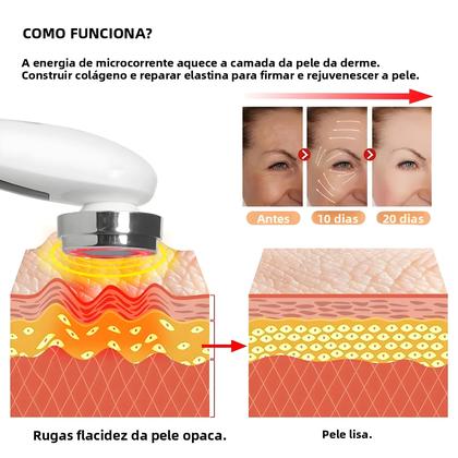 Imagem de Massageador Facial Anti-Envelhecimento EMS Microcorrente Para Lifting Facial E Aperto Da Pele