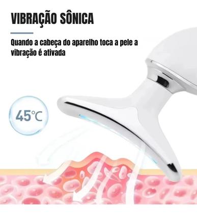 Imagem de Massageador Facial Elétrico 7 Funções, Massagem com Aquecimento